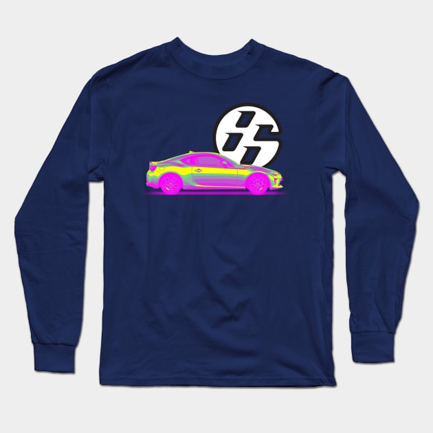 GT86 Body Lemon Violet Long Sleeve T-Shirt by CharlieCreator